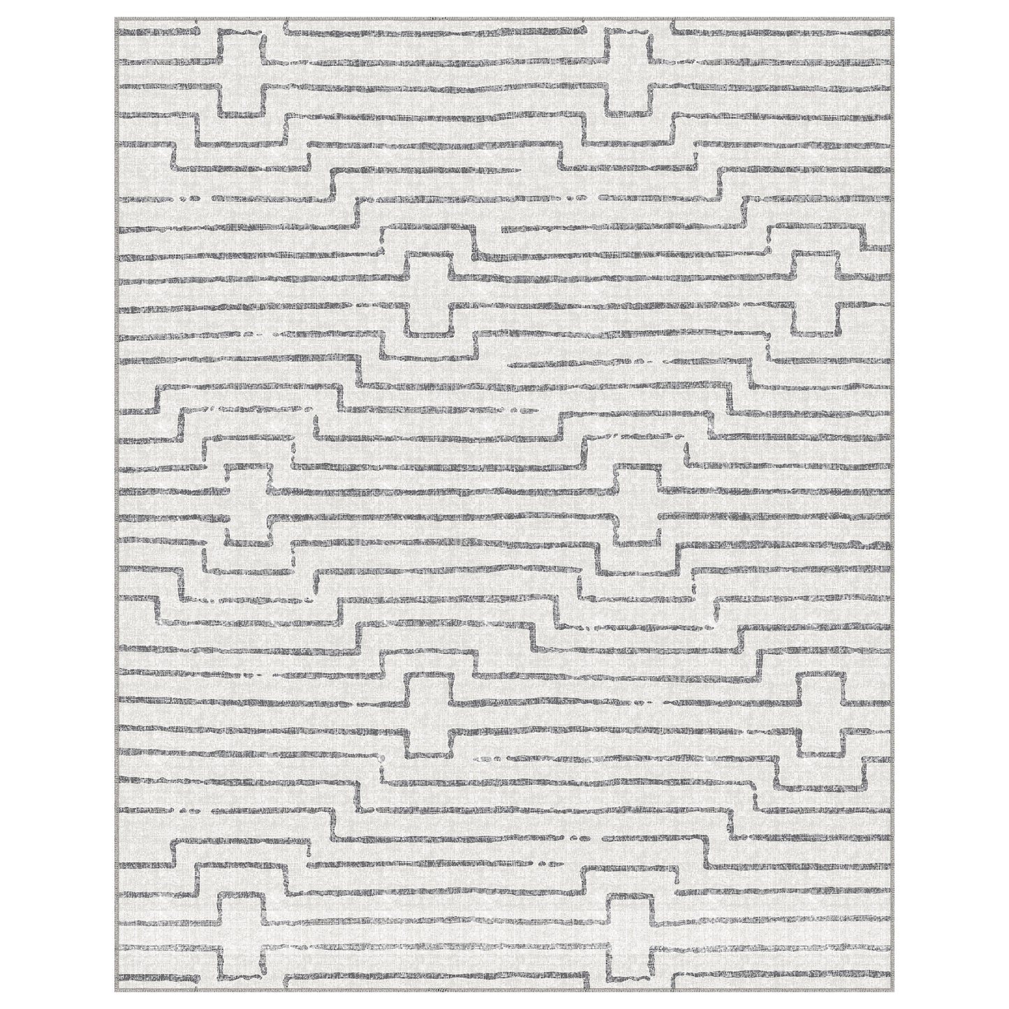 Apache Chenille Area Rug Modern Gray, 8' x 10'