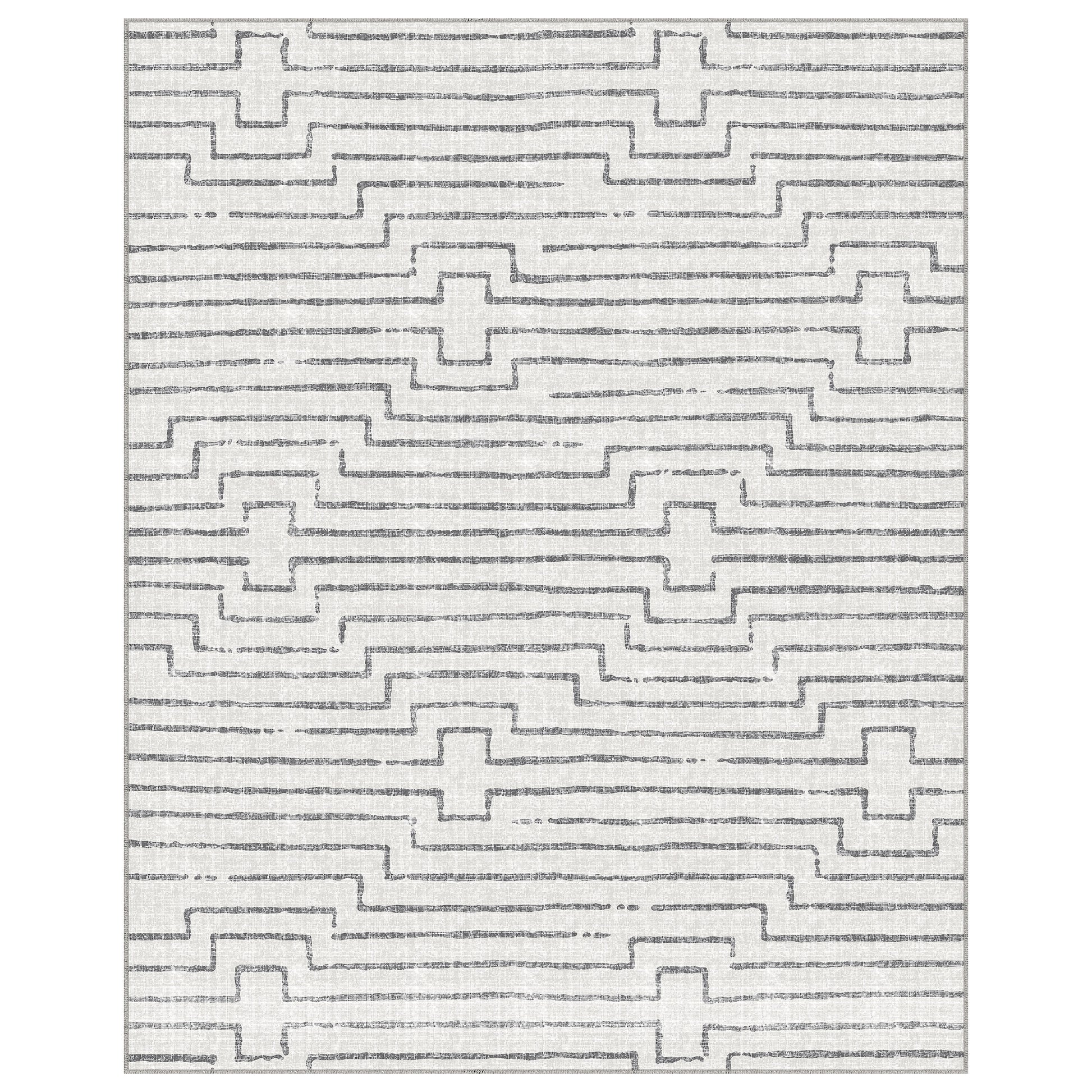 Apache Chenille Area Rug Modern Gray, 8' x 10'