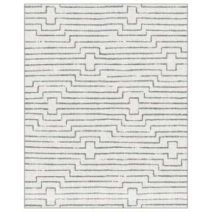 Apache Chenille Area Rug Modern Gray, 8' x 10'