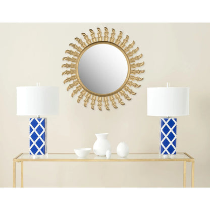 SAFAVIEH Inca Sun Transitional Round Wall Mirror, Gold