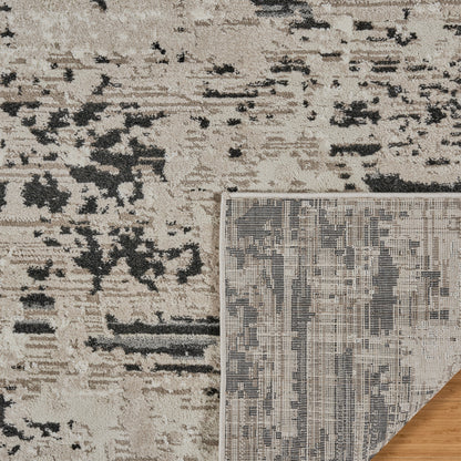 Solaris Area Rug, Argent Charcoal, 7’10” x 10’