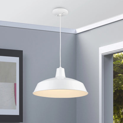 Trans Globe Lighting 1100 Sherman 1 Light 7" Tall Industrial Dome Shaped Indoor Pendant -