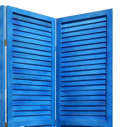 3 Panel Grey Shutter Screen Room Divider