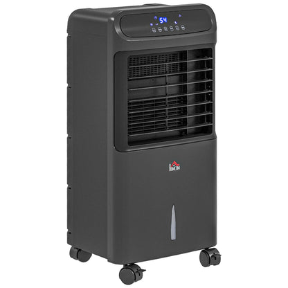 HOMCOM 32" Evaporative Air Cooler with 3.2 Gal Water Tank, 60° Oscillating, 3-In-1 Ice Cooling Fan, Portable Swamp Cooler with Humidifier for Home Office, 3 Modes, 3 Speeds, 12H Timer, Remote, White