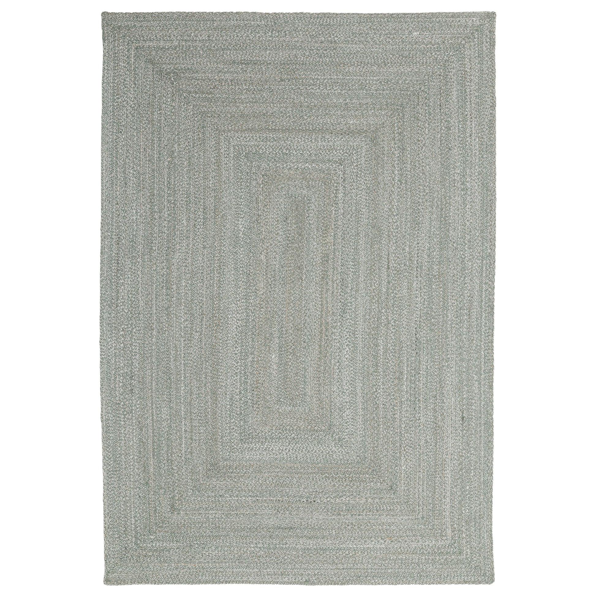Obeetee Layla Braided Area Rug, Green, 5’ x 7’6”
