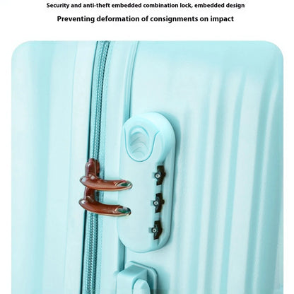 20" Expandable Luggage with Spinner Wheels+UBS+Cup Holder+Side Hooks ,ABS+PC,Multifunctional Suitcases with Wheels(BLUE)