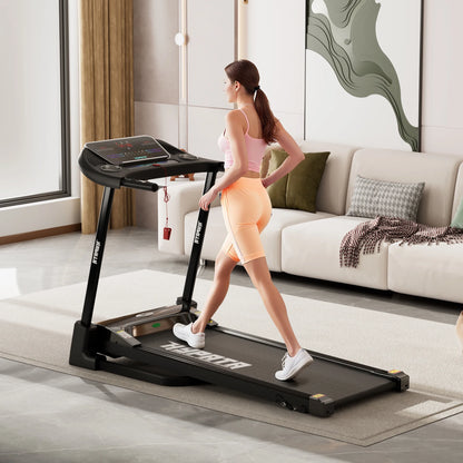SKOK 2.5HP Foldable Treadmill, 300lb Capacity, 12 Programs, Portable Home Office Walking Machine