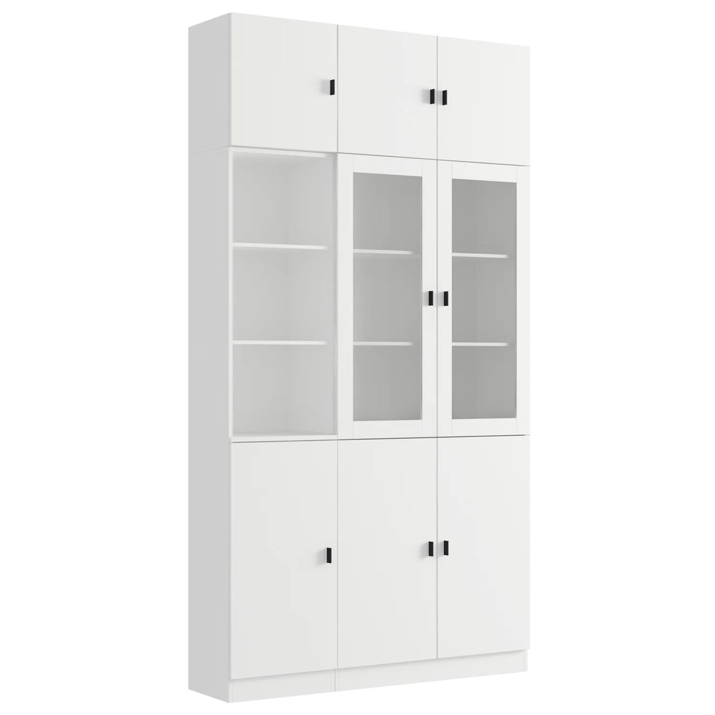 KULAGAGA Kitchen Pantry Storage Cabinet, 87.8"H Freestanding Storage Cabinet Cupboard for Home Office Living Room, Whiet