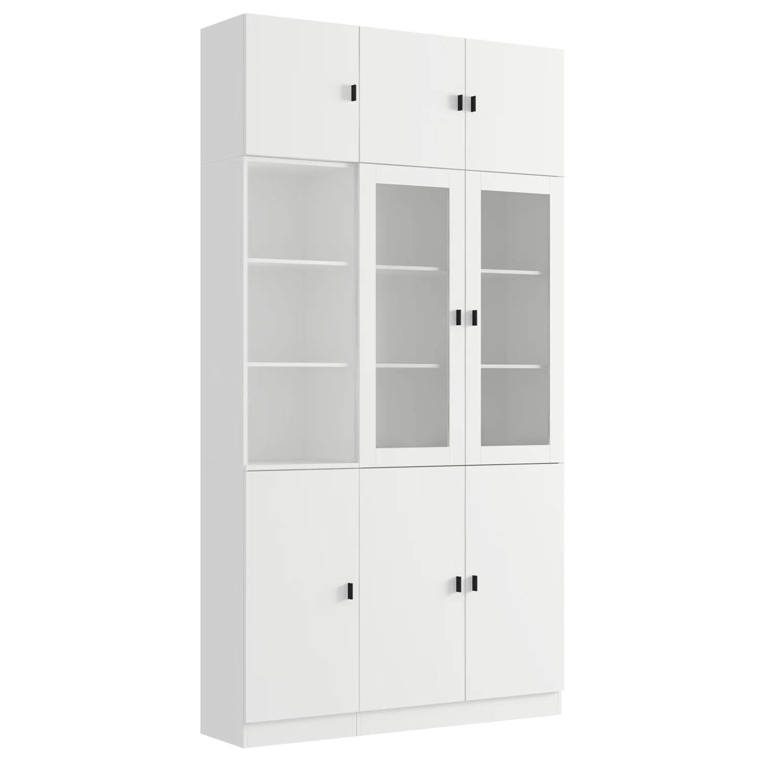 KULAGAGA Kitchen Pantry Storage Cabinet, 87.8"H Freestanding Storage Cabinet Cupboard for Home Office Living Room, Whiet