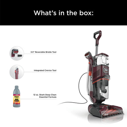 Shark CarpetXpert Upright Deep Carpet, Area Rug & Upholstery Cleaner with Built-in Spot & Stain Eliminator and 12 oz Deep Clean Pro Cleanser, EX150