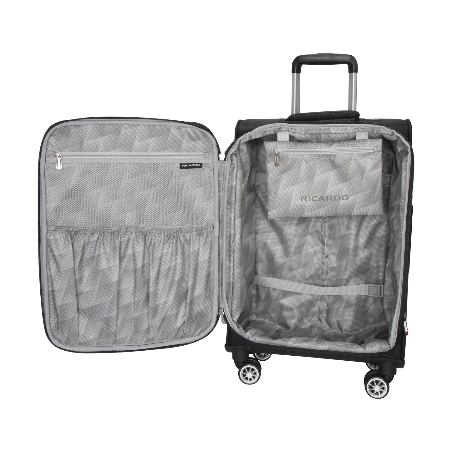 Ricardo Beverly Hills Solvang 2.0 Softside 32" Expandable Checked Spinner Luggage, Adult, Black