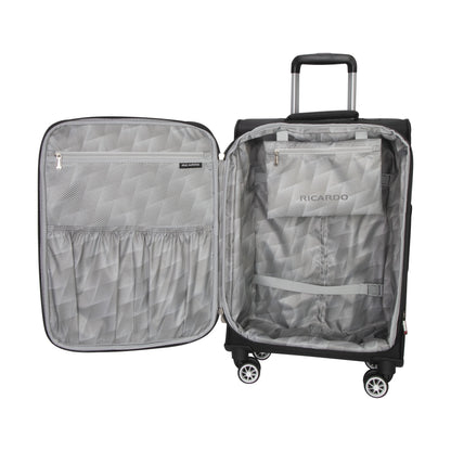 Ricardo Beverly Hills Solvang 2.0 Softside 32" Expandable Checked Spinner Luggage, Adult, Black