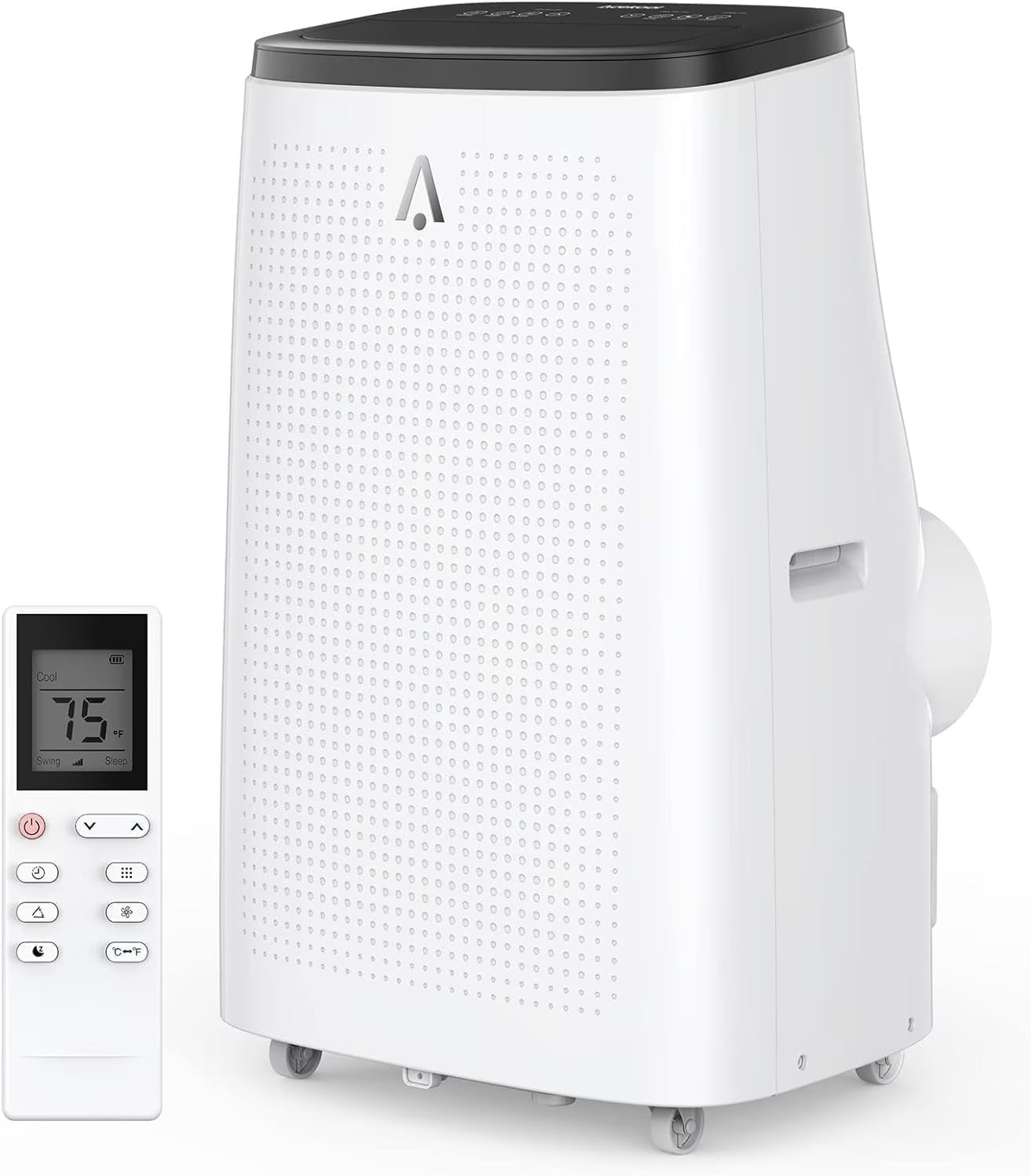 Lumiparty 14000 BTU Portable Air Conditioner with Remote Control, Cools up to 750 Sq.ft,3-in-1 Portable AC w/Dehumidifier, Fan & Sleep Mode, for Home Office, Black