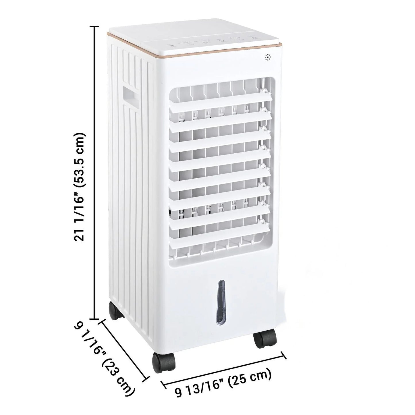 Vebreda Air Cooler Portable Evaporative Air Cooler Fan with Remote Control Casters Suitable for Home Office