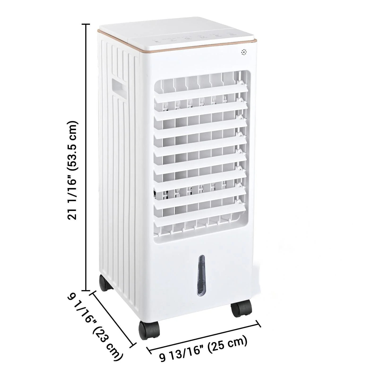Vebreda Air Cooler Portable Evaporative Air Cooler Fan with Remote Control Casters Suitable for Home Office