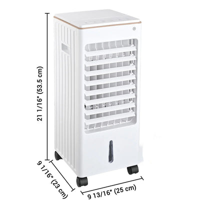 Vebreda Air Cooler Portable Evaporative Air Cooler Fan with Remote Control Casters Suitable for Home Office