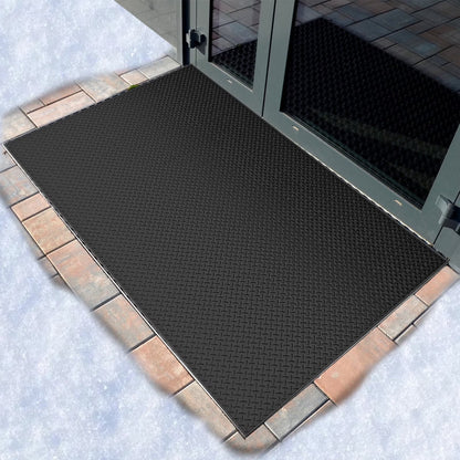 MOPHOTO Heated Snow Melting Mats, Electric Snow Melting Mats, Heated Outdoor Mats for Winter Walkways and Decks, No-Slip Snow and Ice Melt Heated Sidewalk Mat, Connectable w/Power Cord (20" x 60")
