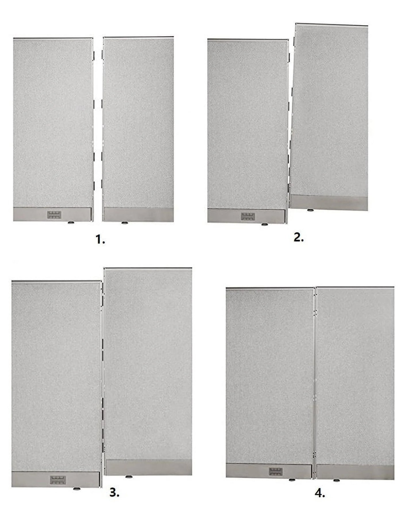 GOF Freestanding Office Partition-Straight Run w/Safety Legs (72"W x 60"H) Room Divider, Privacy Screen, Workstation Cubicle