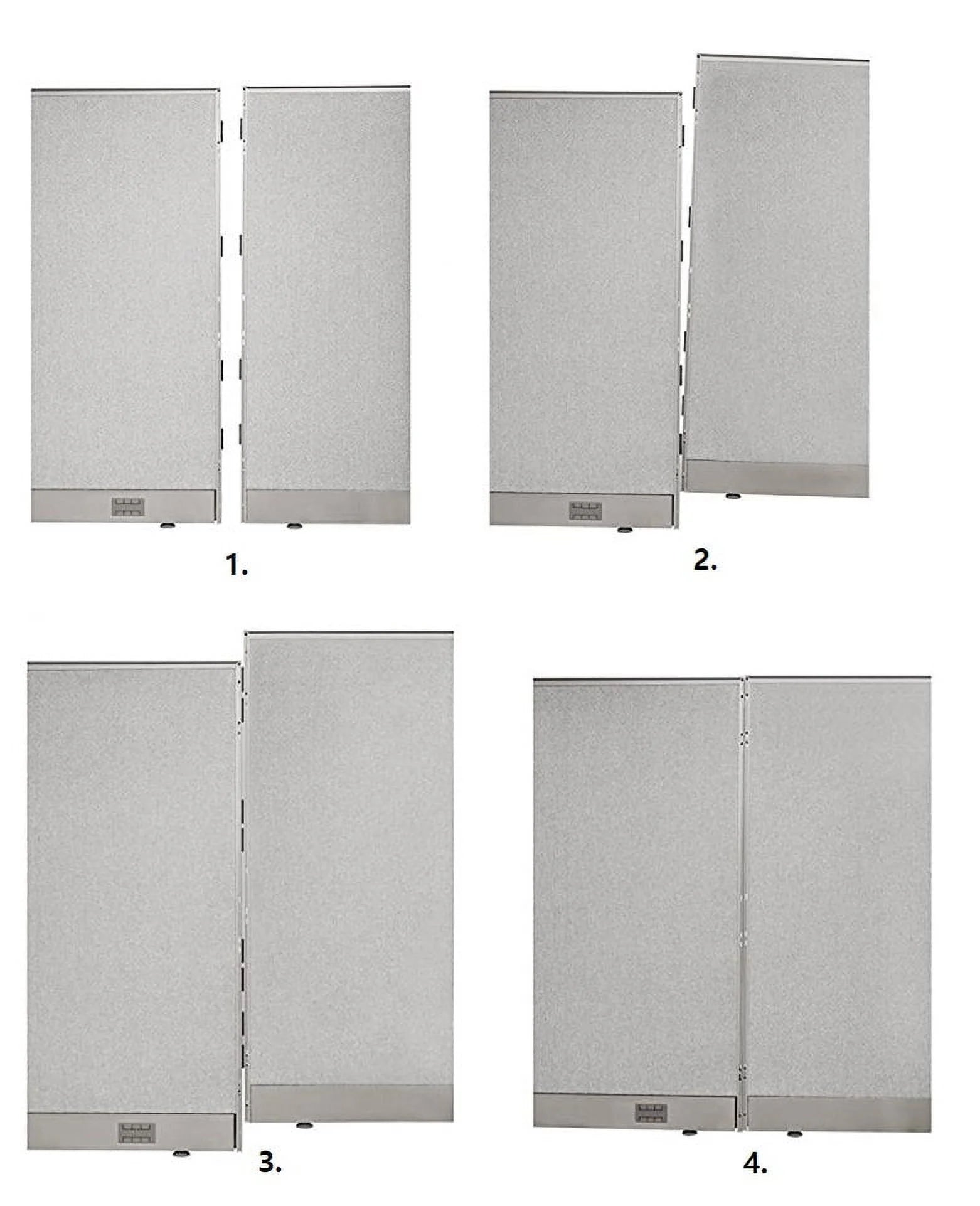 GOF Freestanding Office Partition-Straight Run w/Safety Legs (72"W x 60"H) Room Divider, Privacy Screen, Workstation Cubicle