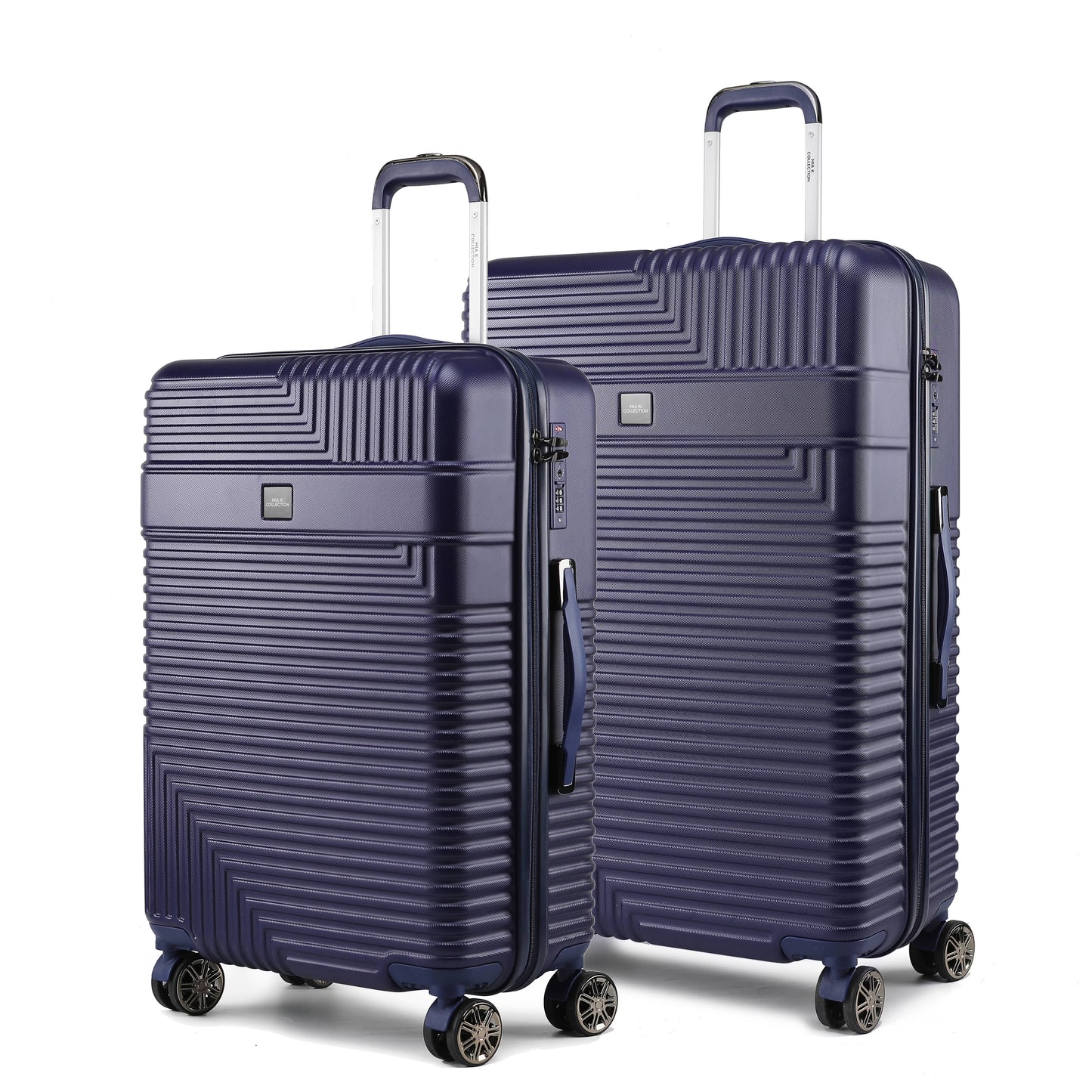 MKF Collection Felicity Extra Large & Large Hardside Luggage 2 pcs, Luxurious Travel Suitcase by Mia K - Rose Gold