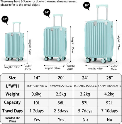 20 Inch Carry on Luggage Carry-on with Cup Holder & USB Port, Luggage with Airline Approved TSA Lock, Softside Lightweight carry on luggage 22 x 14 x 9 airline approved 360° Spinner Double Wheels