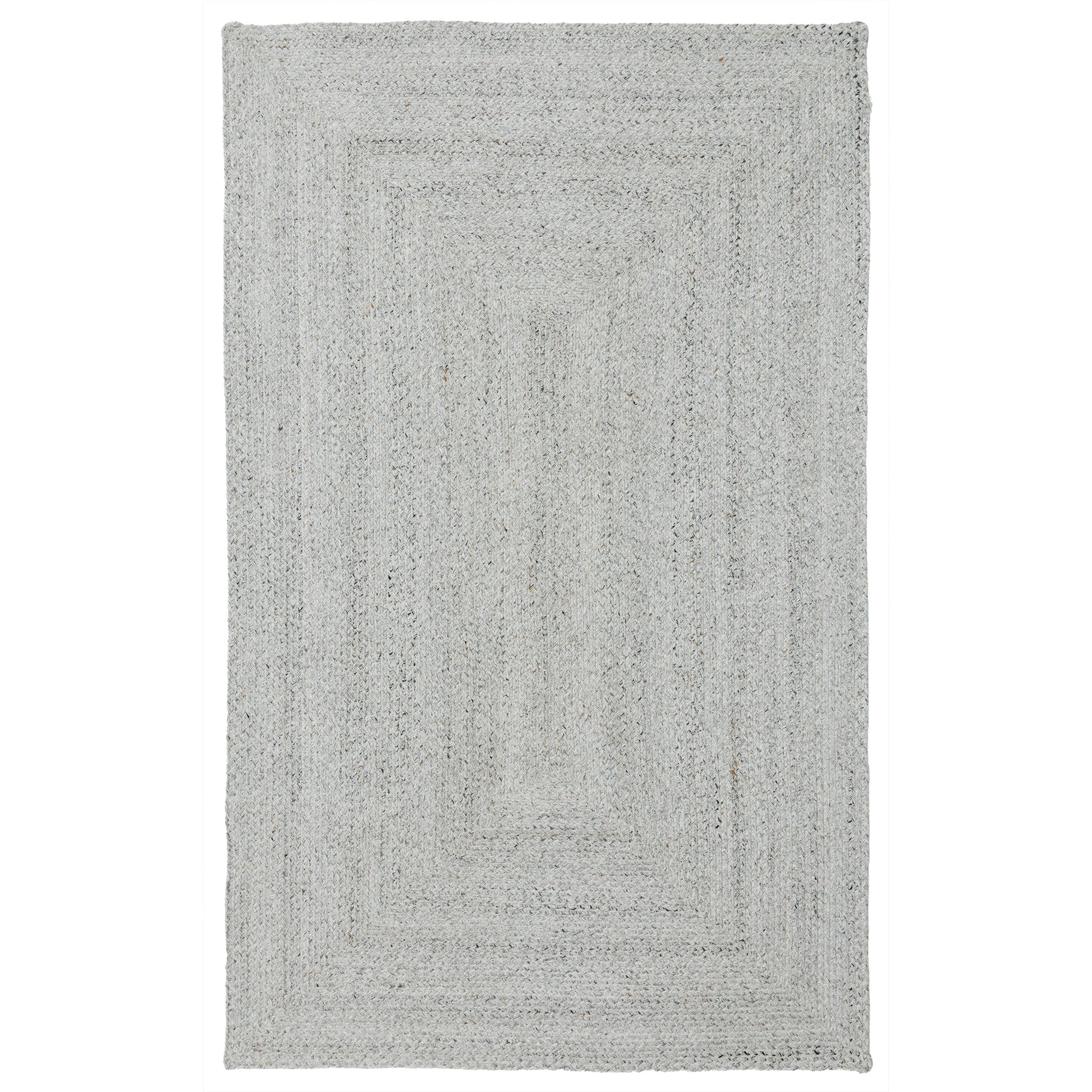Obeetee Layla Braided Area Rug, Gray, 3' x 5'