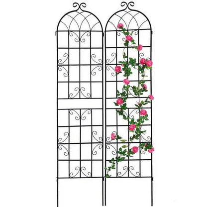 2 Pack 86.7"H Metal Garden Trellis for Climbing Plants Gardening Vines Plant Support for Flower Rose Climbing