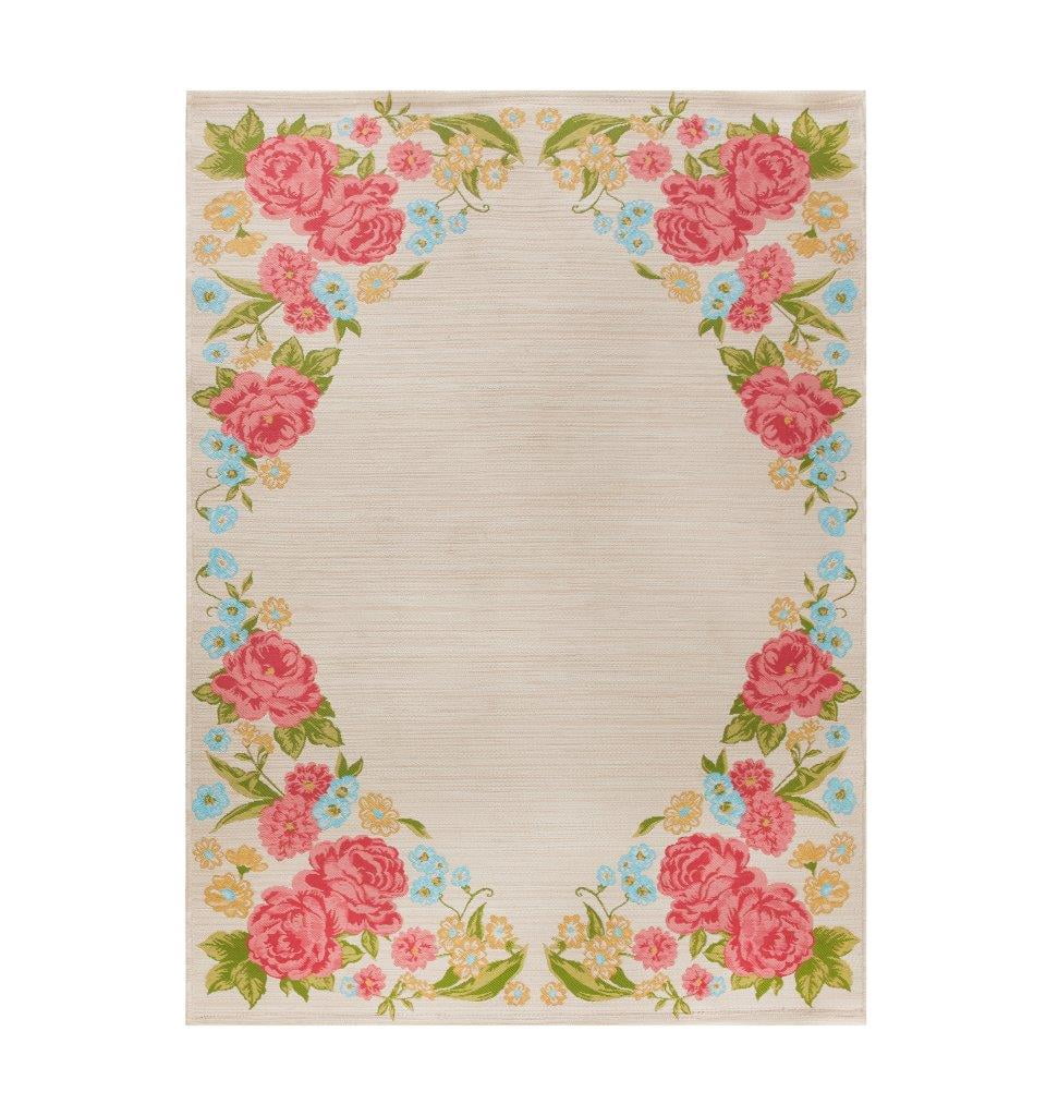 The Pioneer Woman 7' x 10' Sweet Rose Outdoor Rug