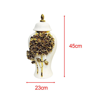 YWJLQH Ceramic Vase Decorative Accessories Plants Holder Organizer Porcelain Ginger