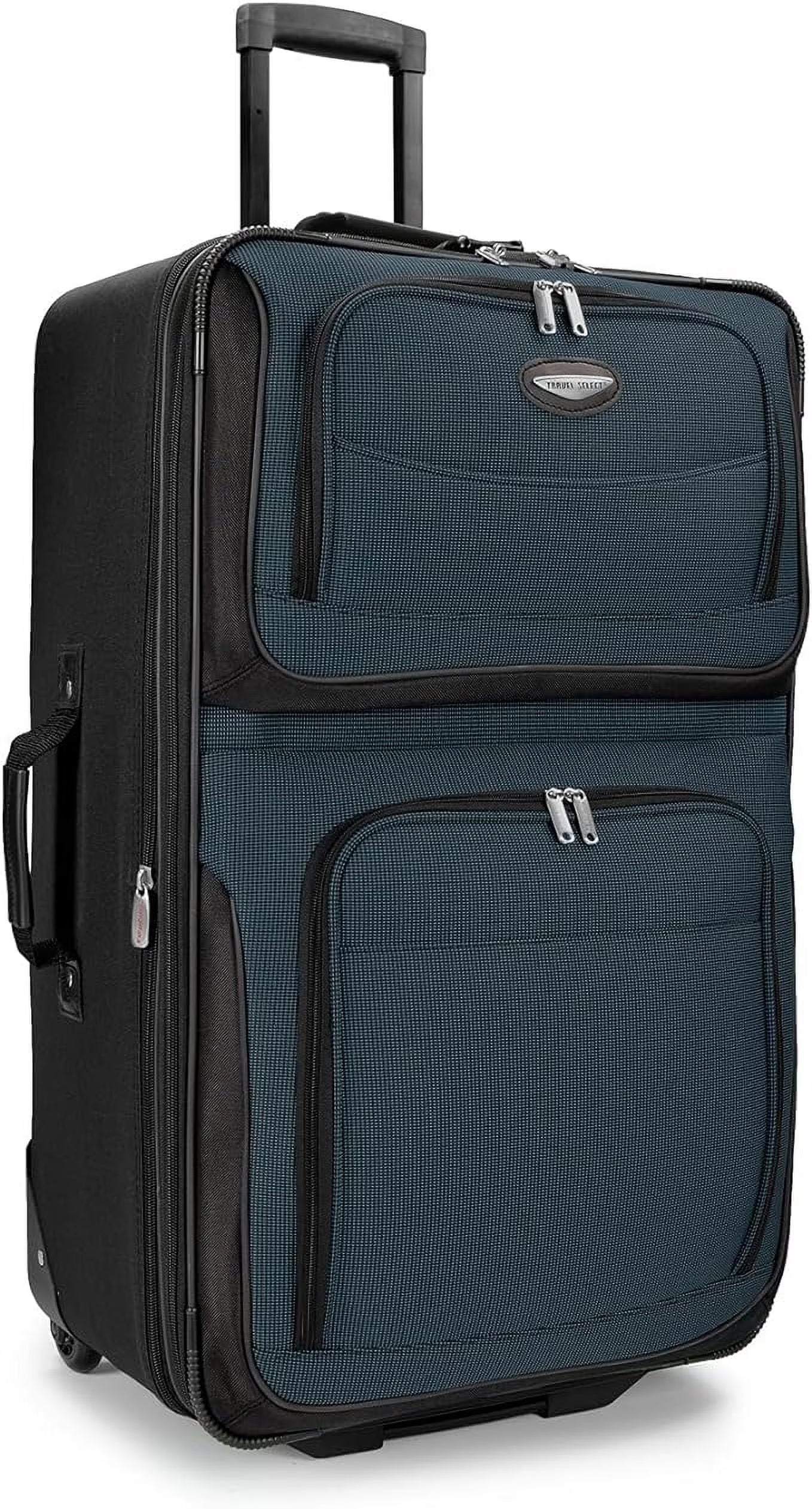 Travel Select Amsterdam Expandable Rolling Upright Luggage, Burgundy, 29" Checked Large