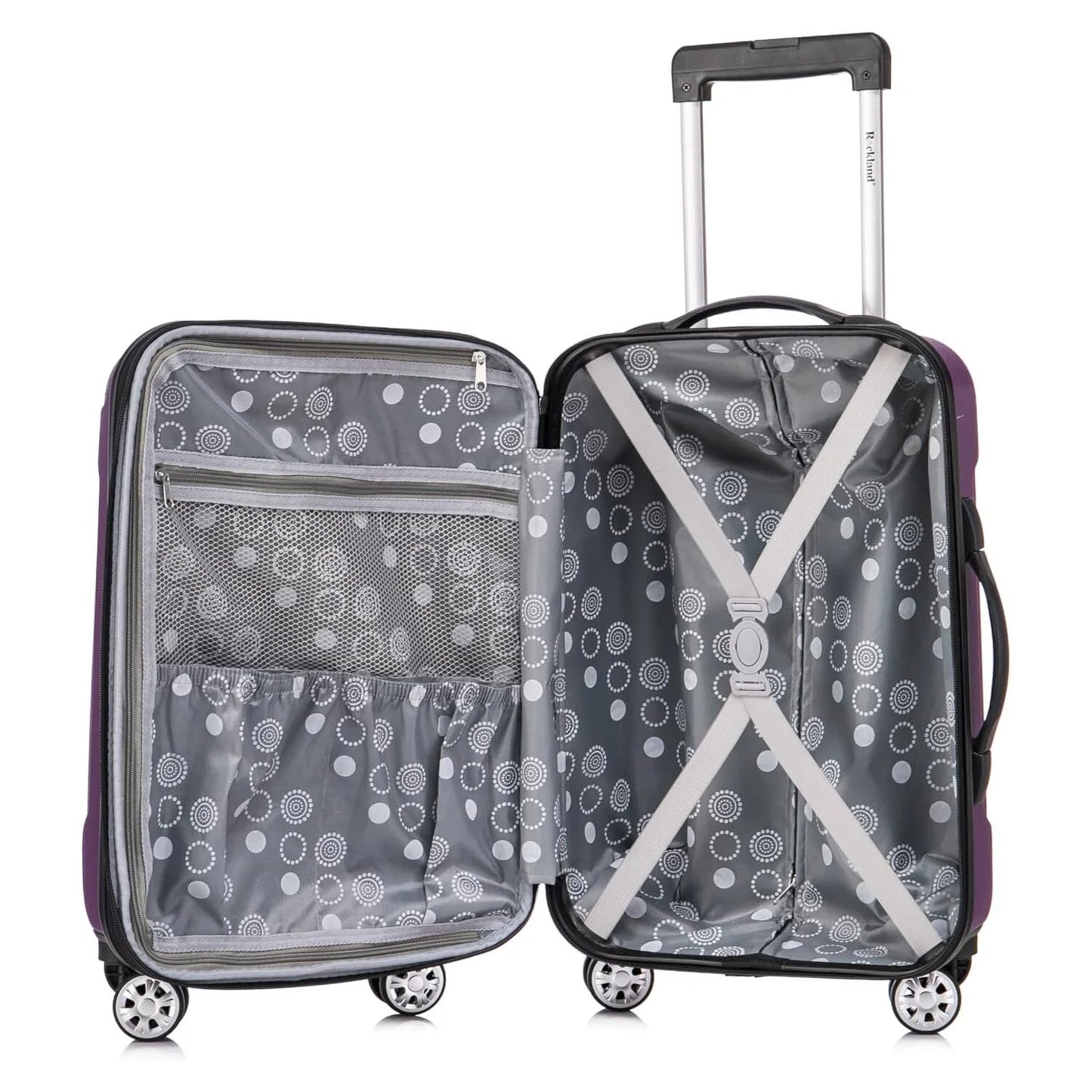 ROCKLAND London Hardside Spinner Wheel Luggage, Carry-On 20-Inch and Tote 14-Inch