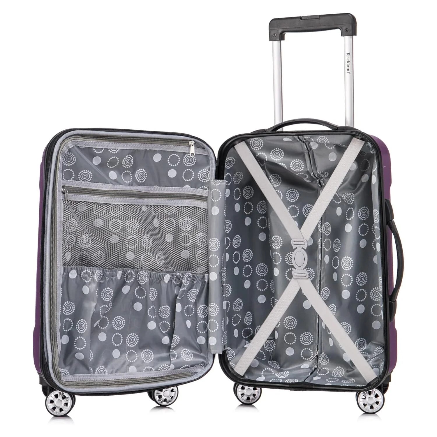 ROCKLAND London Hardside Spinner Wheel Luggage, Carry-On 20-Inch and Tote 14-Inch