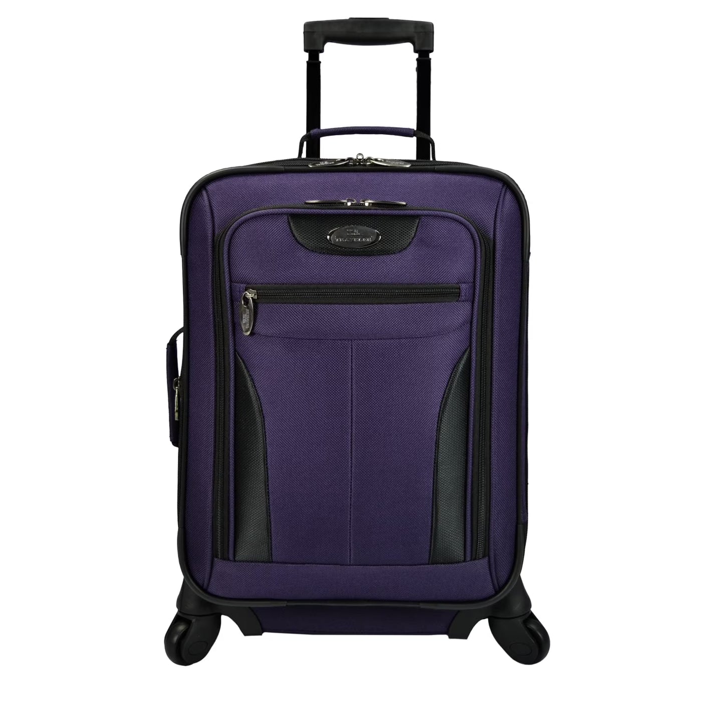 U.S. Traveler Charleville Fabric Expandable Spinner Luggage, Mazarine Blue, 29" Checked Large