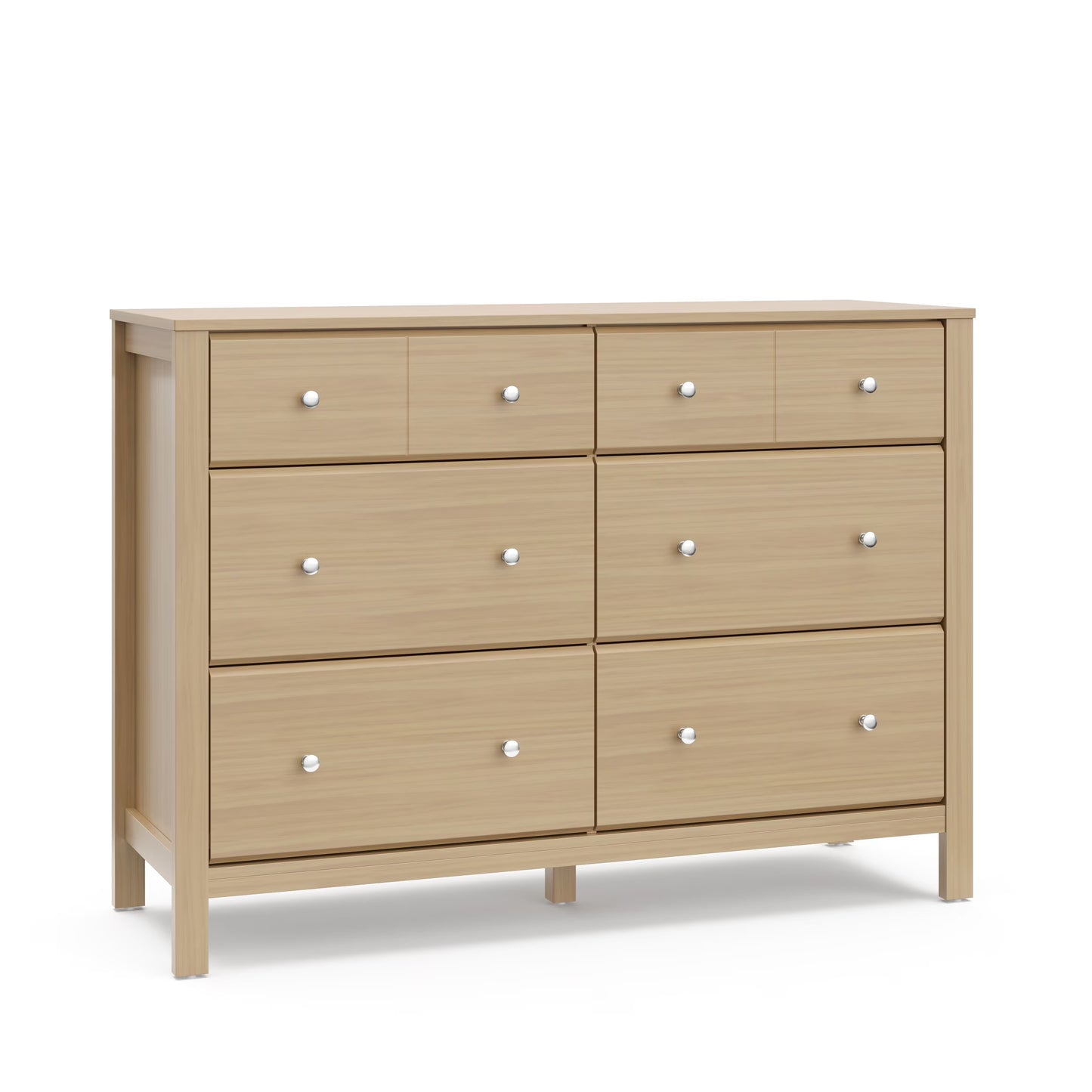 Storkcraft Horizon 6 Drawer Nursery Double Dresser, Driftwood