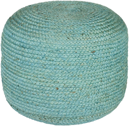 Mark& Day Pouf Ottoman - Hardegg Natural Fiber Medium Gray Round Foot Rest 16x20x20