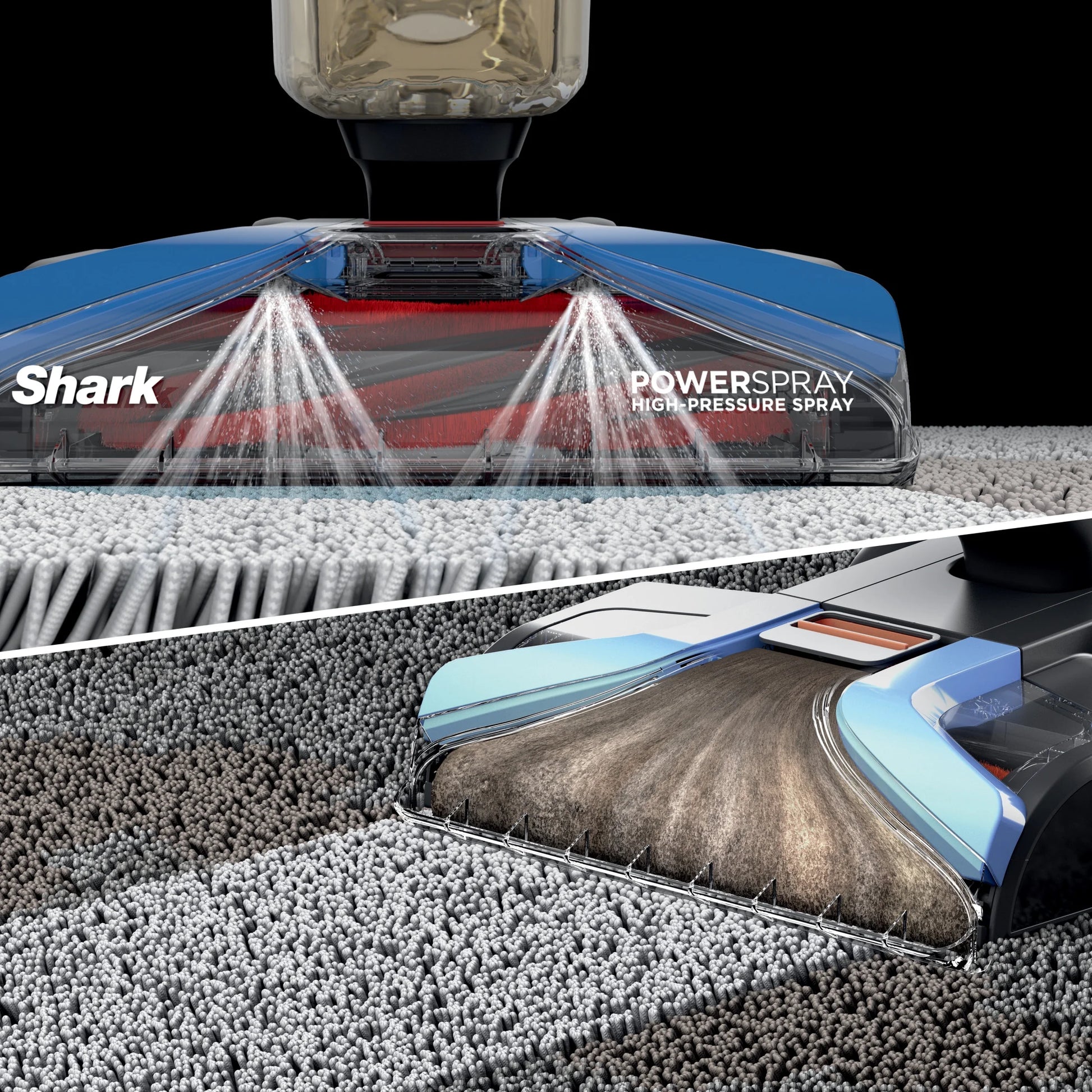 Shark CarpetXpert Upright Carpet & Area Rug Cleaner, Perfect for Pets, Lightweight & Powerful, Dirt, Grime, & Odor Removal, Carpet Shampooer, Cleaning Solution, Blue, EX121BRN