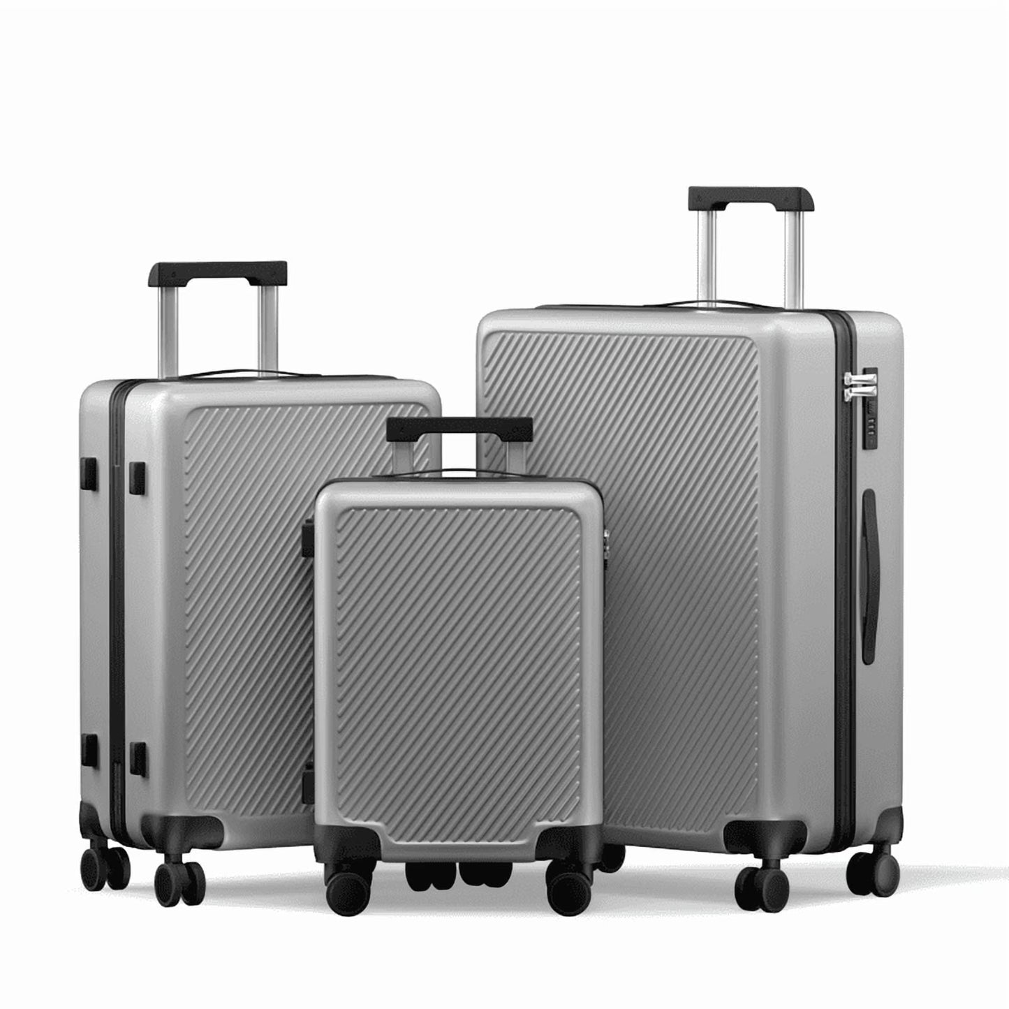 Luggage Sets 3 Piece Carry on Luggage with Spinner Wheels Hardshell Durable Suitcase with TSA Lock 20 24 28 inch Green