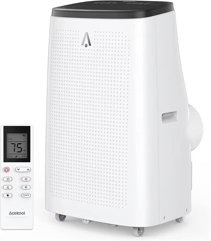 EastVita Portable Air Conditioner 8000 BTU, Air Conditioners for Room up to 350 sq.ft.(15x20 ft2), Compact Indoor AC Unit, Window Installation Kit & Remote Control for Home Office White