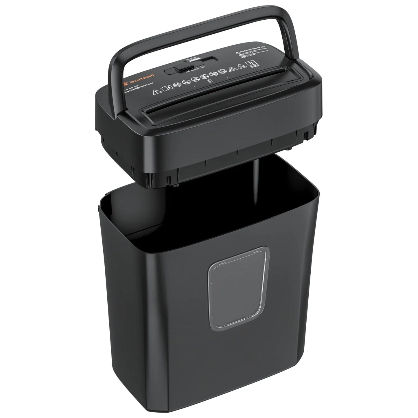 8-Sheet Cross Cut Paper Shredder for Home Office Use