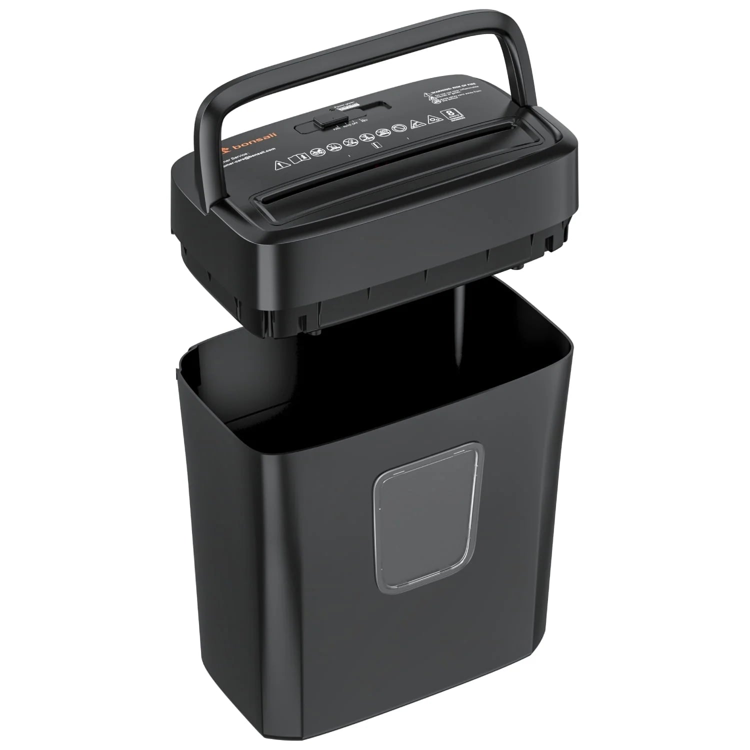 8-Sheet Cross Cut Paper Shredder for Home Office Use
