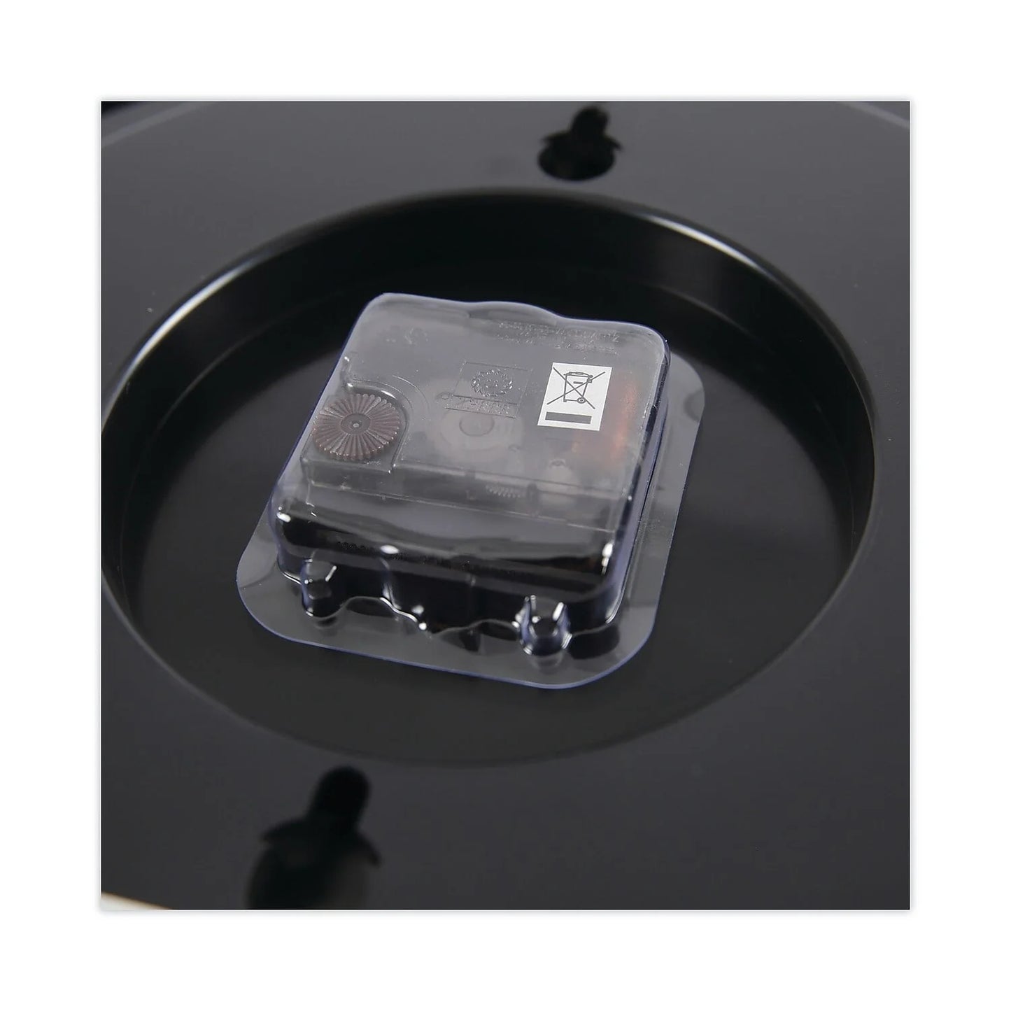 Universal Indoor/Outdoor Clock, 13 1/2", Black