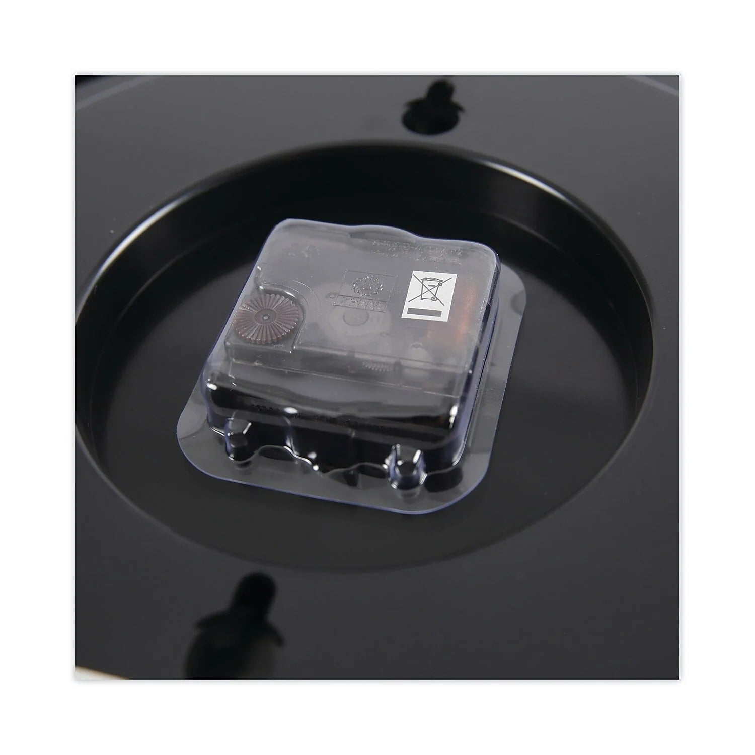Universal Indoor/Outdoor Clock, 13 1/2", Black