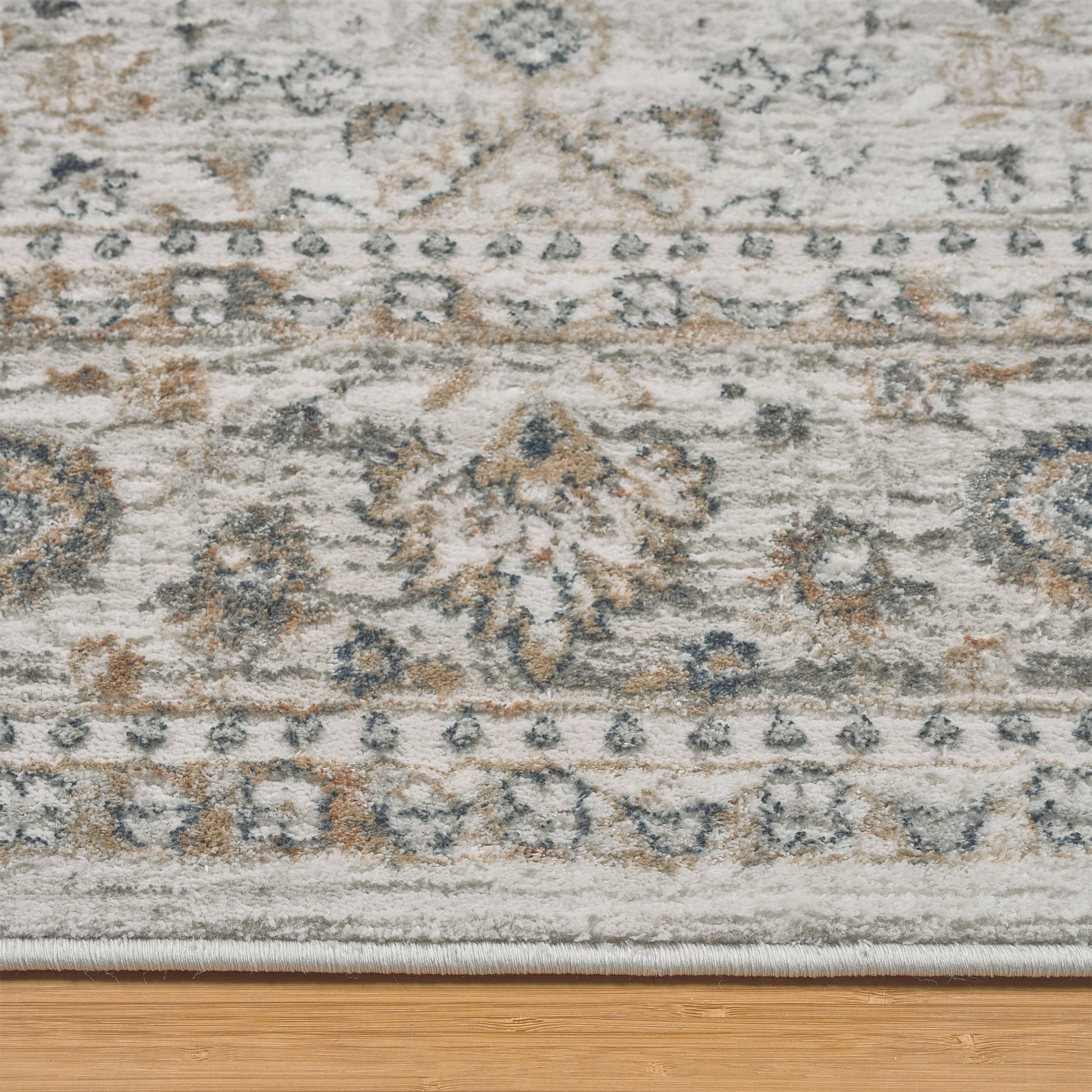 Divina Area Rug, Leona Gray, 7’10”x10’