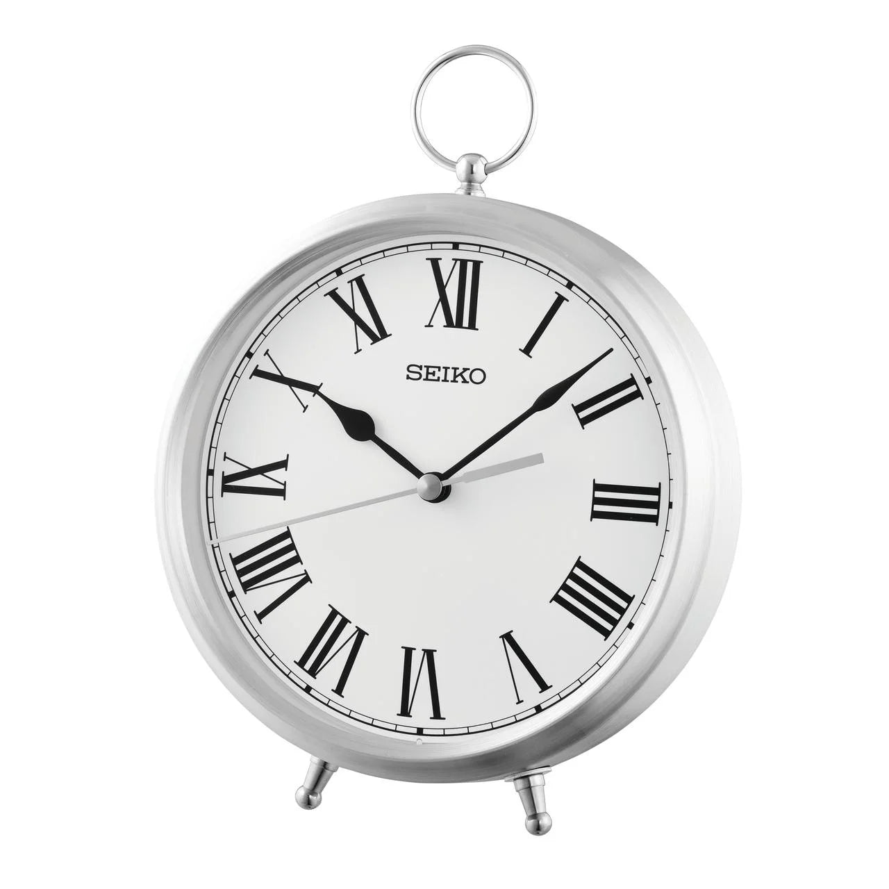 Seiko Royce Table Clock, Silver QXG155SLH