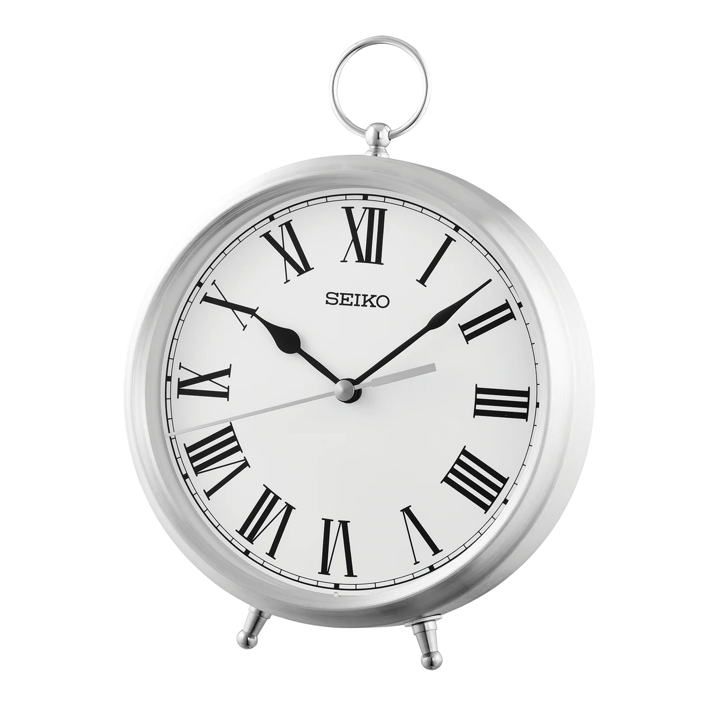 Seiko Royce Table Clock, Silver QXG155SLH