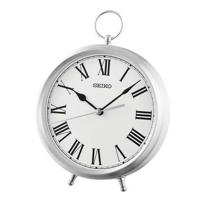 Seiko Royce Table Clock, Silver QXG155SLH