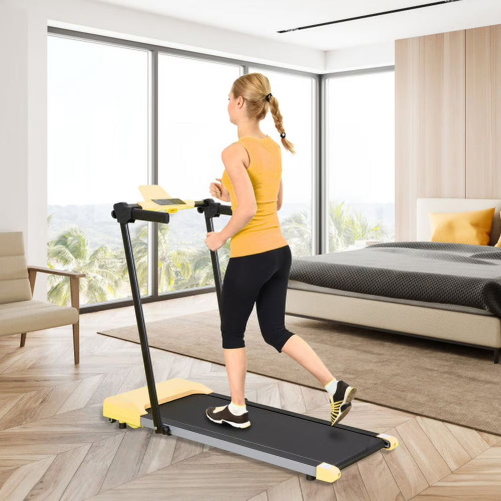 Ambifirner Portable Folding Treadmill, 3.0 HP Foldable Compact Treadmill for Home Office with 300 LBS Capacity For Walking & Running