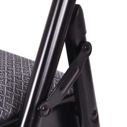 Costway Set of 6 Folding Chairs Fabric Upholstered Padded Seat Metal Frame Home Office