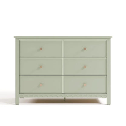 Graco Sasha 6 Drawer Nursery Double Dresser, Blush