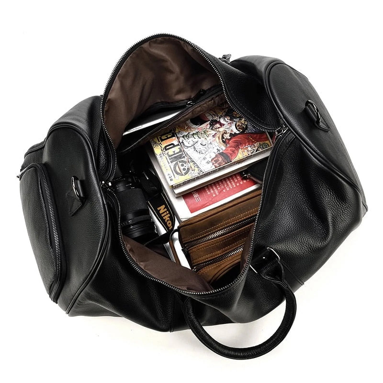 Zee Leather - Large Luggage/Travel made of Cowhide Genuine Leather Travel Duffle Bag